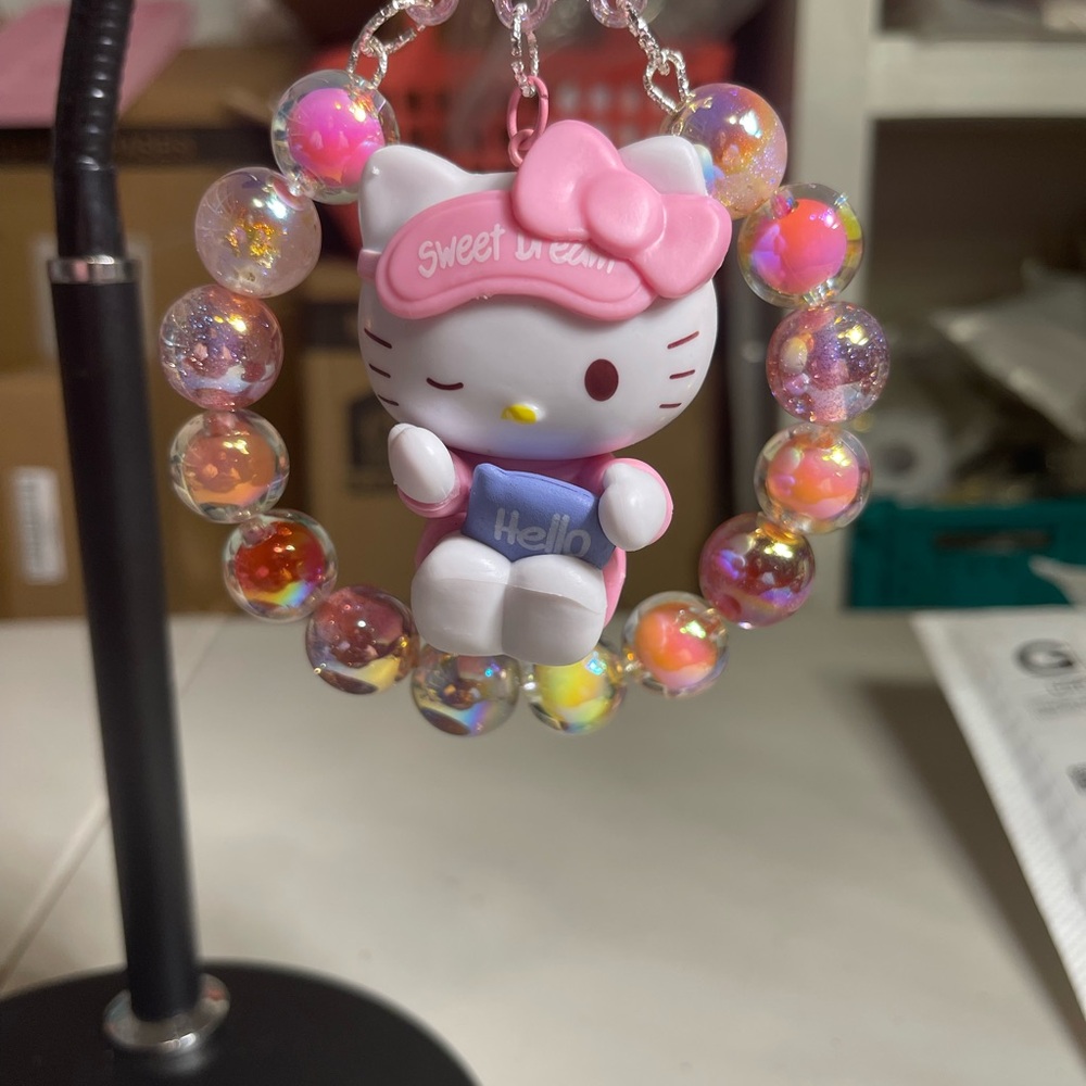 Hello Kitty Dreamy Pink and Multicolor Car Hanger - Picture 3 of 5